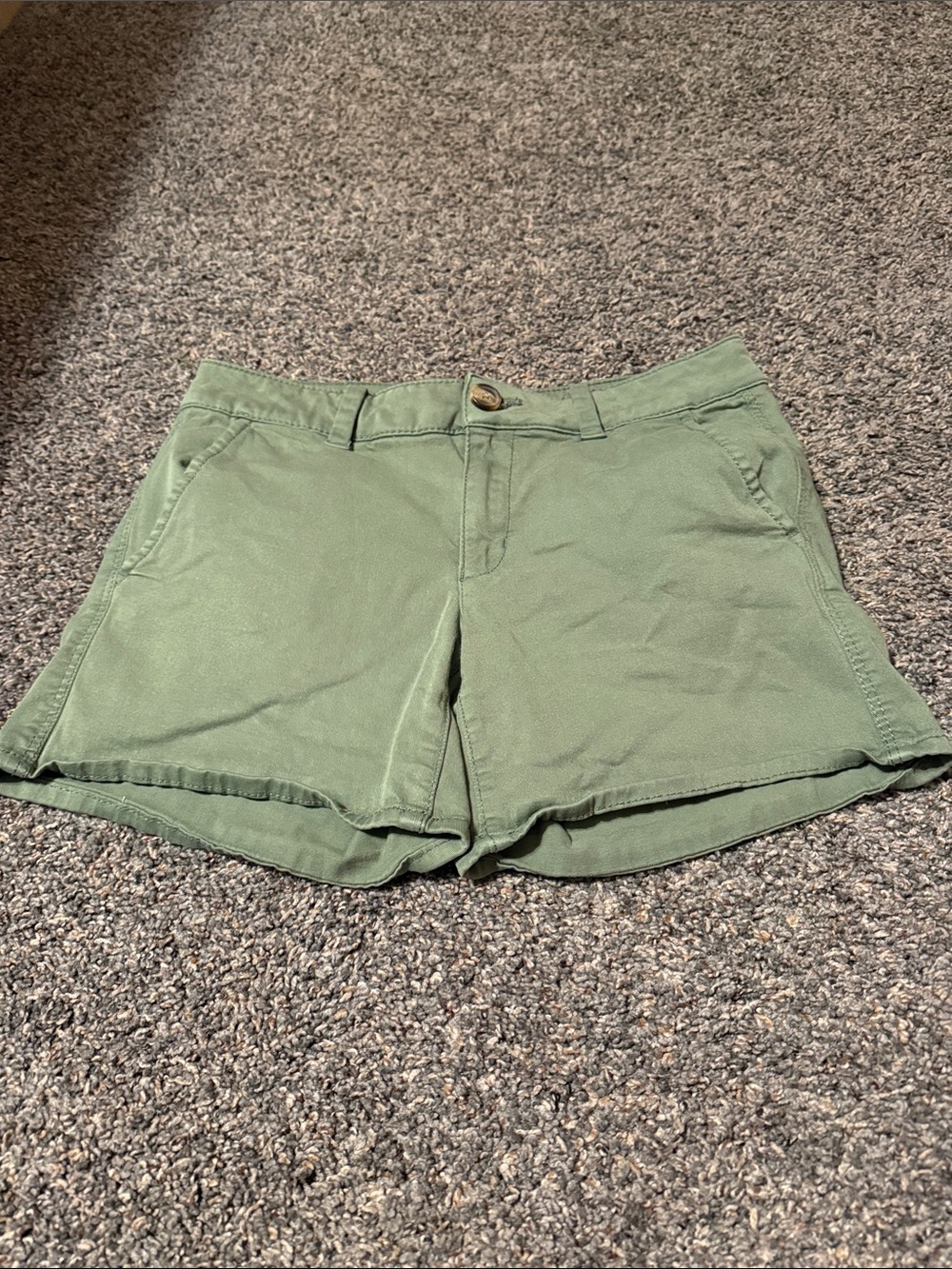 American Eagle Outfitters Olive Green Cotton Shorts